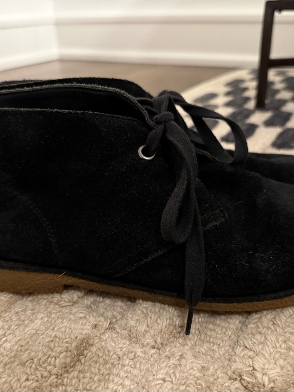 Lucky Brand Black Suede Chukka Boots